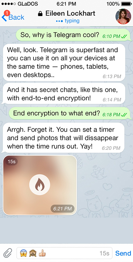 Recuperar mensajes borrados en Telegram